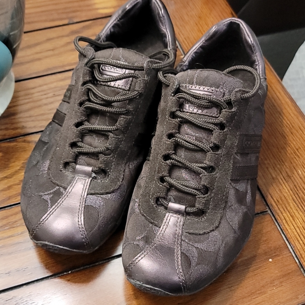 Brown Coach sneakers